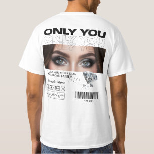T-Shirt Personnalisé Image et Nom des Yeux Perso