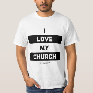 T-Shirt personnalisé J'aime mon église