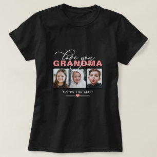 T-shirt personnalisé 'Je t'aime Mamie/Mémé/Autre' 