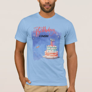 T-shirt Personnalisé Joyeux Anniversaire Cousin