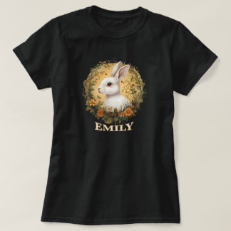 T-shirt personnalisé lapin de Pâques - Nom personn