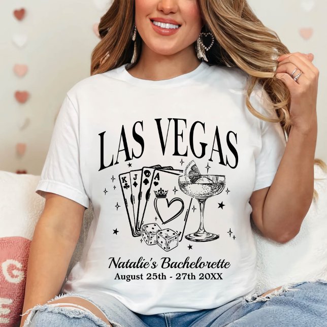 T-shirt Personnalisé Las Vegas Bachelorette Party (Créateur téléchargé)