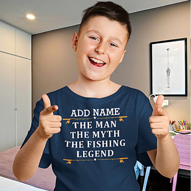 T-shirt Personnalisé L'Homme Le Mythe La Légende De La Pêc (Créateur téléchargé)