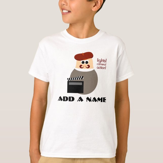 T-shirt Personnalisé Little Movie Director (Devant)