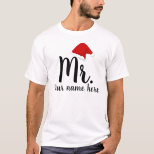 T-shirt Personnalisé M. & Mme Père Noël Couple