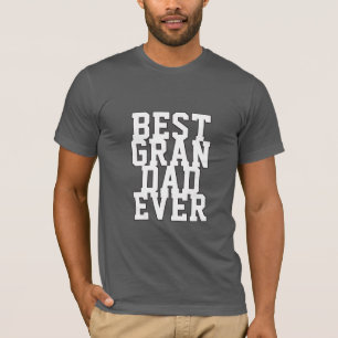 T-shirt Personnalisé Meilleur Grand-Père Jamais Drôle Typo