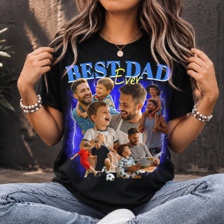 T-shirt personnalisé Meilleur Papa Collage de styl