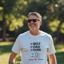 T-shirt personnalisé Meilleur Papa de Tous les Tem