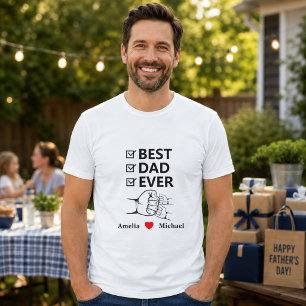 T-shirt personnalisé Meilleur Papa de Tous les Tem