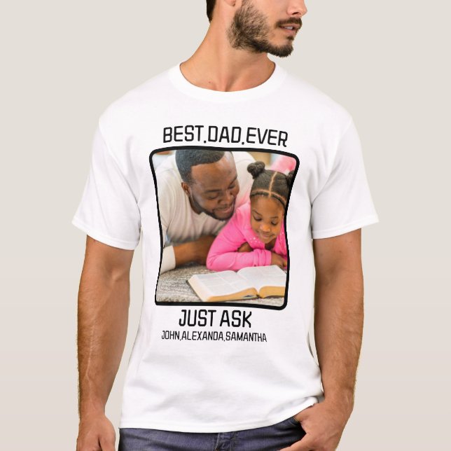 T-shirt Personnalisé Meilleur Père Jamais Demander Aux Enf (Devant)