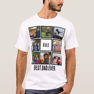 T-shirt Personnalisé Moderne BDE Meilleur Papa Jamais 8 Ph