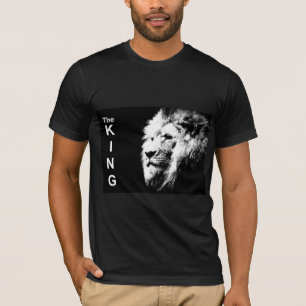 T-shirt Personnalisé Moderne Pop Art Lion Tête Elégant Hom