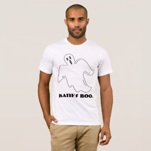 T-shirt Personnalisé Mon Boo Girfriend Nom Fantôme Amusant