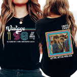 T-shirt Personnalisé N'Importe Quel Âge Vintage Photo Anni<br><div class="desc">Voici notre T-shirt Personnalisé Any Age personnalisé Vintage Photo Anniversaire, un hommage intemporel à votre journée spéciale! Découvrez la nostalgie classique des décennies passées avec notre tee-shirt d'inspiration rétro, parfait pour toute célébration d'anniversaire marquant. Que vous ayez 70, 80 ou 90 ans, ou que vous fêtiez les grands 21, 30,...</div>