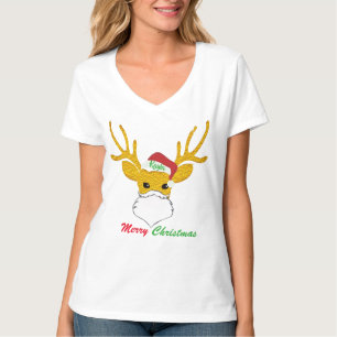 T-shirt Personnalisé Nom de famille Reinder de Noël