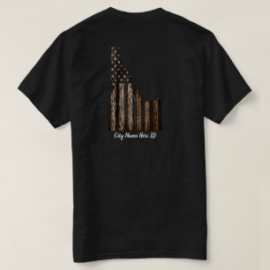 T-SHIRT PERSONNALISÉ - NOM DE LA VILLE - IDAHO PATRIOT BUR