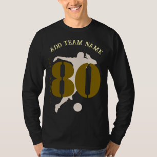 T-shirt Personnalisé Nom de l'équipe avant et arrière 80 F