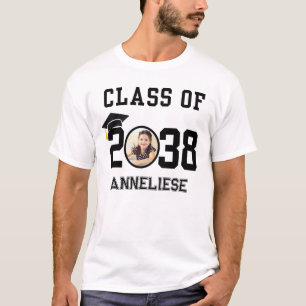 T-shirt Personnalisé Nom, Photo, Classe d'empreintes digit