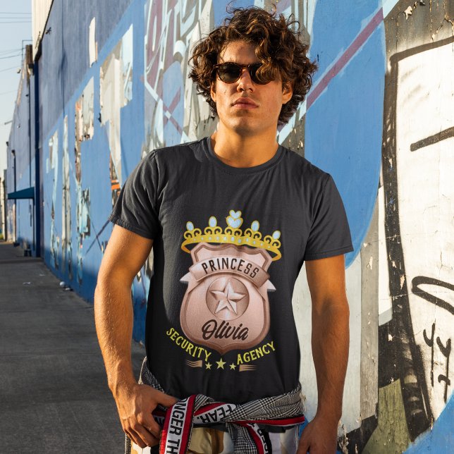 T-shirt Personnalisé Nom Princess Security Agency Personna (Créateur téléchargé)