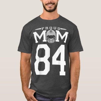 T-shirt Personnalisé Numéro 84 Fier Football Maman Personn