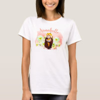 T-shirt personnalisé Panda Rouge rose Panda Maman