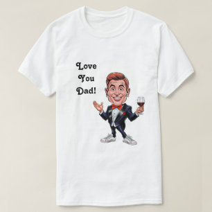 T-shirt Personnalisé papa et son fils Caricatures pour la 
