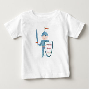 T-shirt personnalisé par bébé mignon de chevalier