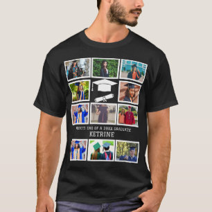 T-shirt Personnalisé père fier de la diplômée 11 photo col