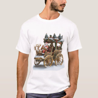 T-shirt personnalisé Père Noël équitation