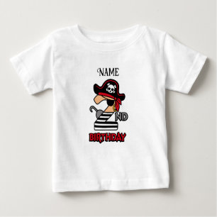 T-shirt personnalisé Pirate 2e anniversaire