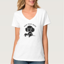 T-shirt personnalisé pour chien mignon – Texte per