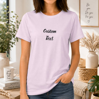 T-Shirt Personnalisé pour Femme avec Texte Personn