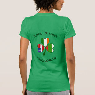 T-shirt personnalisé pour femme Bulgarie Irlande U