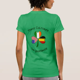T-shirt personnalisé pour femmes Belgique Irlande 