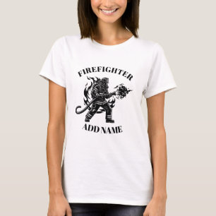 T-shirt personnalisé pour femmes pompiers