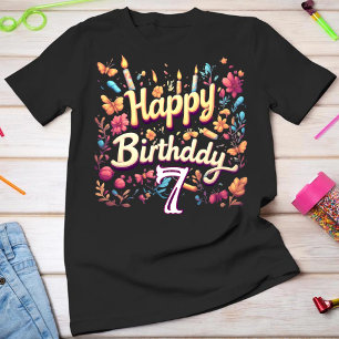T-Shirt personnalisé pour fille de 7 ans