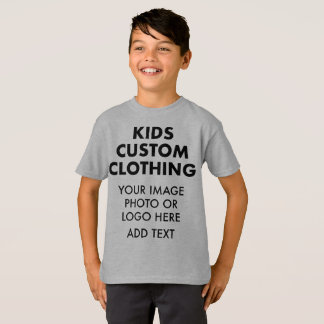 T-shirt personnalisé pour GARÇON - GRIS ACIER