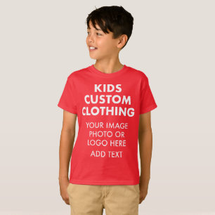 T-shirt personnalisé pour GARÇON - ROUGE FONCÉ