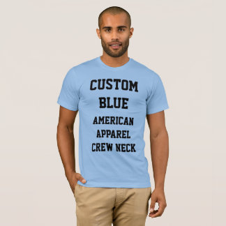 T-shirt personnalisé pour homme BABY BLUE AMERICAN