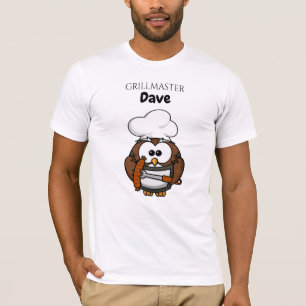 T-shirt personnalisé pour homme Grillmaster Chouet