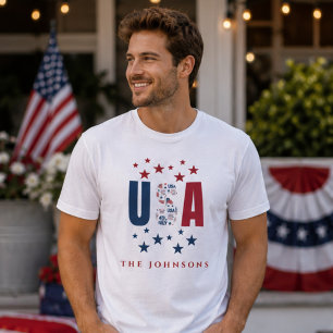 T-shirt personnalisé pour homme moderne et patriot