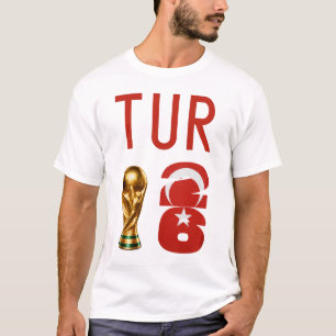 T-shirt personnalisé pour la Turquie Coupe du Mond
