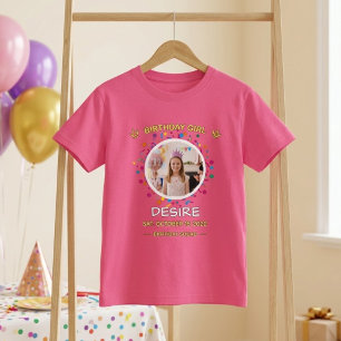 T-shirt personnalisé pour l'anniversaire des fille