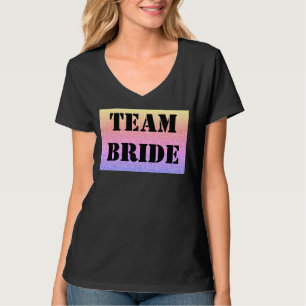 T-shirt personnalisé pour l'équipe de la mariée