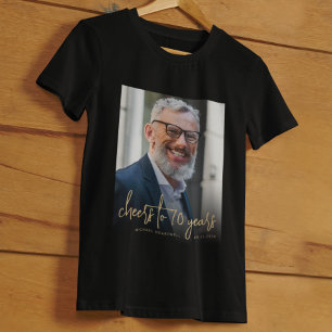 T-shirt personnalisé pour les 70 ans d'une personn