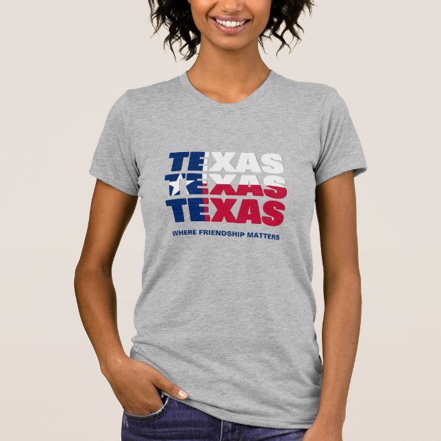 T-Shirt personnalisé pour les TEXAS patriotiques (Devant)