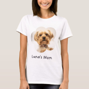 T-shirt personnalisé pour maman de chien avec phot