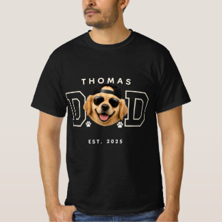 T-shirt personnalisé pour papa de chien avec photo