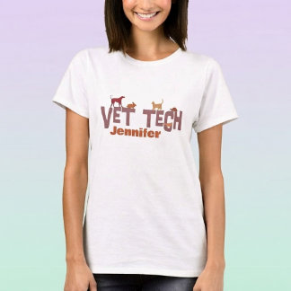 T-shirt personnalisé pour technicien(ne) vétérinai