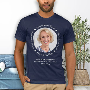 T-shirt Personnalisé Pour Toujours Dans Nos Coeurs Photo F